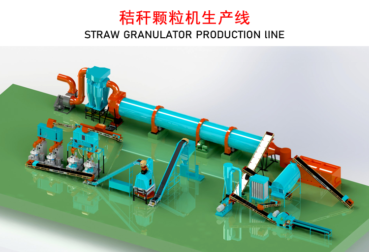 一套秸稈燃料顆粒機(jī)生產(chǎn)線 一套秸稈燃料顆粒機(jī)生產(chǎn)線